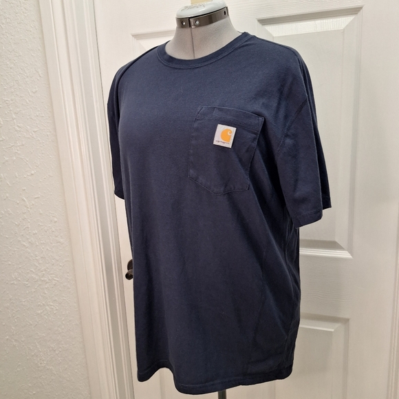 Carhartt Other - Carhartt Navy Blue Pocket T-Shirt